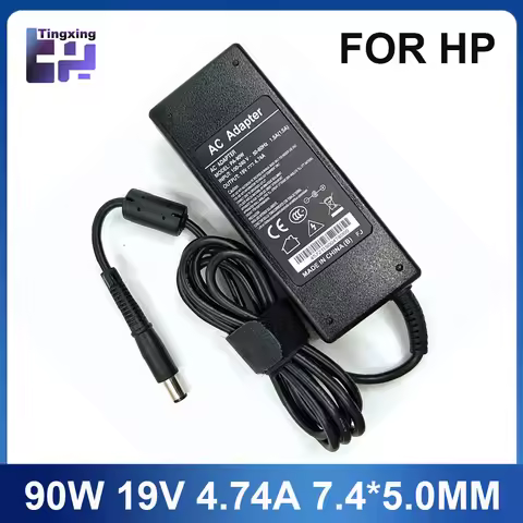 19V 4.74A 90W 7.4*5.0mm Laptop Adapter Charger For HP Probook 4440s 4535s 4530S 4540S 6470b 6475b 65