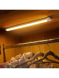 1入組4吋/8吋/11.9吋/19.8吋 6led/13led/21led/36led長條燈,具備3種功能和可充電電池的溫暖光感應燈,適用於櫥櫃使用