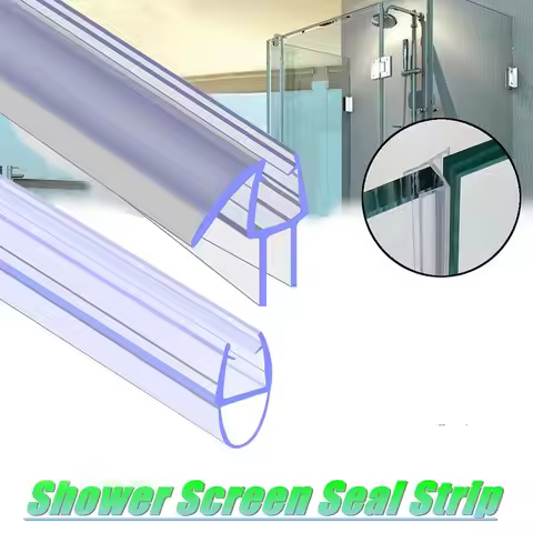 Portable Sealing Strips Shower Screen Seal Strip Glass Door Weatherstrip Window Seal Strip Useful Tr