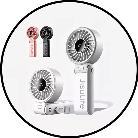 JisuLife Life7 Handheld Small Fan Five-Range Strong Wind Various Wind Types Handheld Fan 19 Hours Lo