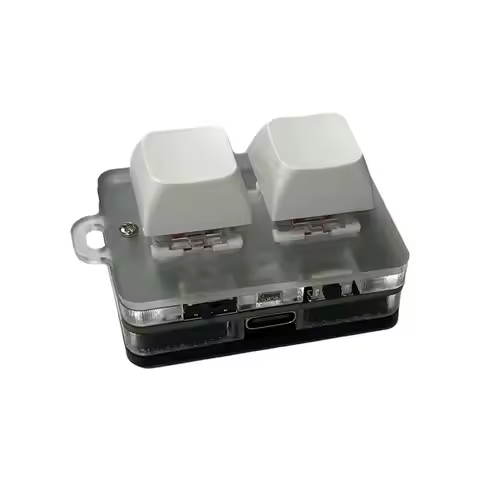 RGB 2 Button Mechanical Keyboard Hot-swappable Bluetooth 3-mode Mini E-sports Wireless Gaming 2.4G K