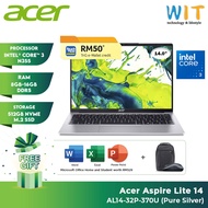 Acer Aspire Lite 14 AL14-32P-319D /AL14-32P-370U (Intel Core 3-N355/8GB-16GB RAM/512GB SSD/14" WUXGA