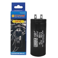 TORA Kapasitor CD60 Bulat Hitam 150 uF - Capasitor CD60 Star Black