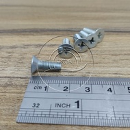 MESIN JF M5X15 FLAT HEAD BOLT M5 X 15 LENGTH 1.5CM 1.5 CM BAUD 8 5X15 5 X 15 MM SCREWDRIVER PLUS ENG