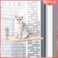 [szxmkj2] Foldable Cat Window Perch, Cat Window Bed, Metal Frame Support Cat Hammock Window Mounted Perch for Overlooking Napping