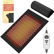 HOMLYNS Heated Acupuncture Mat - 6 Heat Levels with 2 Hours Auto Off and 4 Adjustable Time Settings,