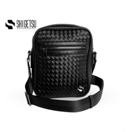 Shigetsu Men Leather Sling Bag Collection Bag for School