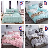 Nikom 5-in-1 High Quality Fitted Bedsheet With Comforter Set