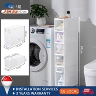 JIAJU  Storage Cabinet   22cm Toilet Crevice Floor Plaic Drawer Rack