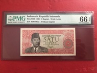tools Jual Uang Kertas Kuno 1 Rupiah 1964 Soekarno PMG 66 EPQ 6J22
