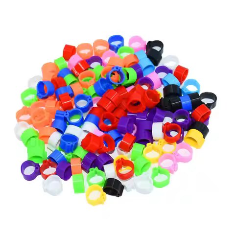 1000 pcs Pigeons Rings 8mm Bayonet Identification Ring Opening Pigeon Ring Color Pigeon Foot Ring Pi
