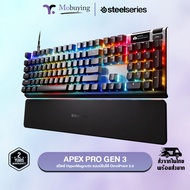 SteelSeries Apex Pro Gen 3 [US] คีย์บอร์ดเกมมิ่ง ปุ่มสวิตช์ HyperMagnetic แบบปรับได้ OmniPoint 3.0 ท