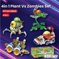 HEIMA 9020 Plants vs. Zombies Set Compatible Lego Game Minifigures 4 in 1 Building Blocks Toys for C