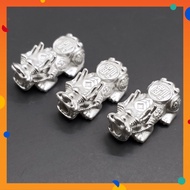 S999 3D PIXIU Beads Pure Silver 999 Spacer Bead 9x17mm PI XIU 貔貅 DIY Jewelry Making Bracelet Accesso