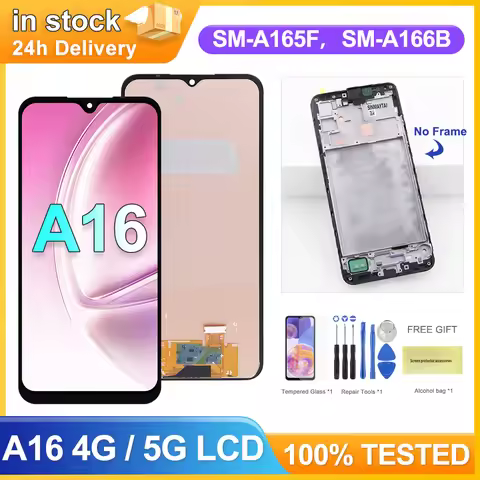 A16 4G 5G For Samsung A16 4G A165F A165M LCD Display Touch Screen For Samsung A16 5G A166B A166E Dig
