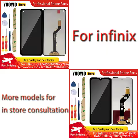 Digitizer Touch For infinix Hot 9 X655B X655C CD7 KD7H KD7S Hot 12 Play Hot 12 NFC Hot 20 Play Hot 3