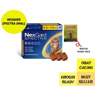 Nexgard Spectra Dog Flea Medicine Size Small 3.6 - 7.5 kg Demodex Dog Worm 100% Original Repack & Ef