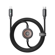 Mcdodo 2 in 1 60W USB-C to USB-C to Lightning + Wireless Charger for Apple Watch Fast Charging Cable