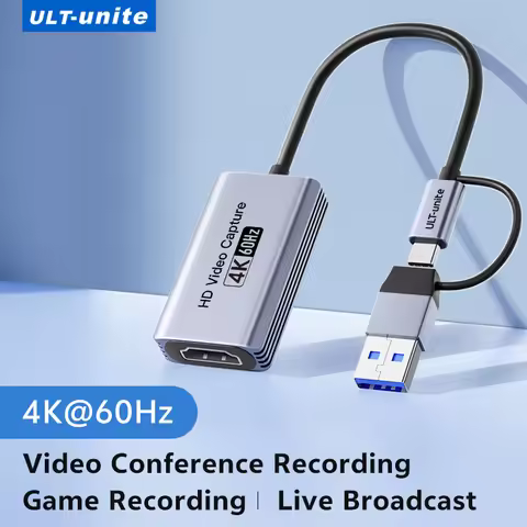 4K Video Capture Card MS2130S HDMI to USB-A/USB-C USB3.0 Capture Video and Audio Recording for OBS S