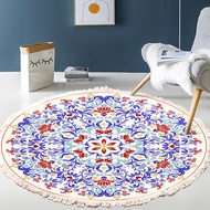 60cm/120cm/150cm Retro Bohemian Retro Boho Round Carpet Nordic Bohemian Floor Carpets for Living Roo