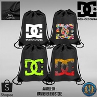 DC Shoecousa Thick Twill Canvas String Bag / Gymsack Baby Canvas Twill Distro DC Drawstring Bag Scho