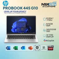 HP ProBook 445 G10 14" | Ryzen 7 7730U | 16GB RAM 512GB SSD | Radeon Graphics | Business Laptop