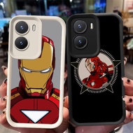 XI88 Iron Man Casing for VIVO Y33e IQOO Z9X 13 Z9 Y75 Y83 Y01 Z10 Y73 V17 5G Black White