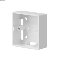 ZHAOX55PQ Switch Socket Box, 33/50mm 86 Type Switch Installation Box, White PVC External Mounting Bo