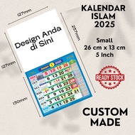 🔥Whole Sales 🔥5' inch Islamic Calendar 2025 Custom Made Islamic Wall Calendar 2025 Islamic Kalendar 