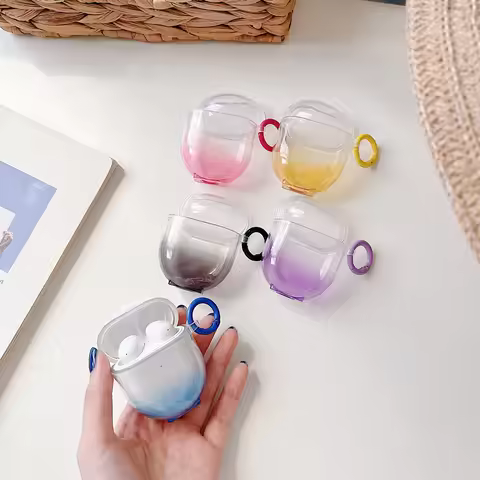 Gradient Colors For xiaomi redmi airdots 3 pro and xiaomi redmi buds 3 pro transparent soft Shell Bl