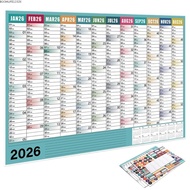 BOOMLIFE1232T Large Wall Calendar, 2026 To Do List Schedule Yearly Daily Calendar,  Annual Planner A