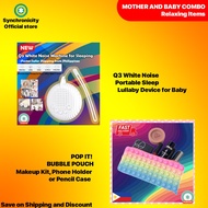 POP IT Bubble Case + Noise Cancelling White Noise Baby Sleep Lullaby Machine Portable Therapy Set