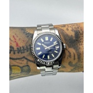 【Custom Seiko Mod 36mm Blue 62mas Datejust】 Custom Seiko Mod Automatic Watch | Jam Tangan Automatik