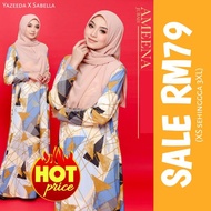 🔥TERMURAH 🔥AMEENA JUBAH SABELLA, JUBAH PRINTED
