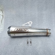 ท้อไอเสีย รถจักรยานยนต์ Arrow Canister - Arrow Racing Stainless Steel Universal in51mm ท่อไอเสียรถจั