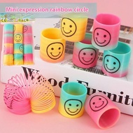 (SG SELLER)(3.2 * 3.5cm) Mini Emoji Rainbow Circle Stretch Elastic Circle Kindergarten Toy