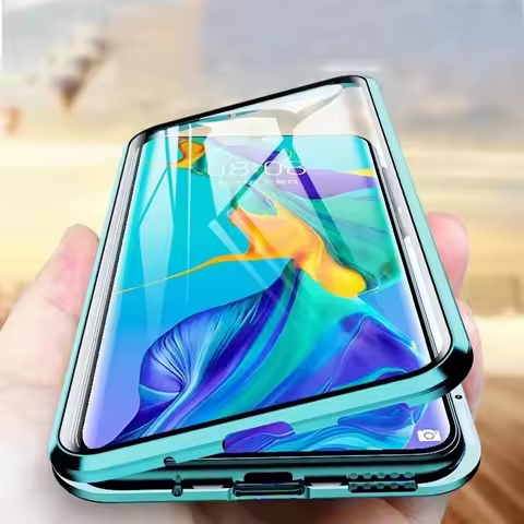 360 Metal Cover For Oppo Reno 14 Magnetic Case For Oppo Reno14 Double Glass Shockproof Cases Coque O