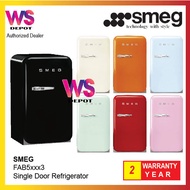 ( Pre Order ) Smeg FAB5 Single Door Cooler 38L  (FAB5xxx3) 50s Style Retro Vintage Mini Bar Fridge Refrigerator
