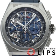 真力時 Defy El Primero 21 計時碼錶 藍色 Defy El Primero 21 95.9002.9004/78.R584 帶盒保固 鈦金屬/橡膠錶帶 男士腕錶 透明拋光 成色極佳 