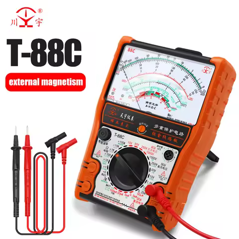 2025New Pointer Multimeter T88A T88B T88C AC/DC 2500V Volt-Ammeter Analog Multimetro Resistor Tester