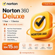 RM15.99 1-Years 🛡️ Norton 360 DELUX – All-in-One Antivirus | PC, Mac, Mobile, Tablet