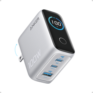Anker 100W 3 Ports GaN Charger Multi-Device Fast Charging Smart Display for iPhone 17/ 17 Air/ 17 Pr