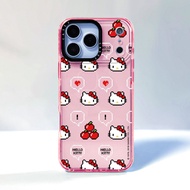 Cute Hello Kitty Lego Bricks Sticker Case Compatible For IPhone 11 12 13 14 15 16 17 Pro Max 12Mini 