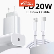 PD 20W Charger Set with 1M Cable for Phone 14 Pro Max 13/11/8/XR Fast Safe Charging Cord Set Pengeca