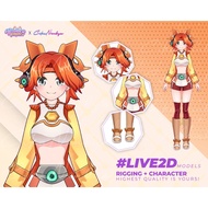 Upgrade Your Channel with Anime Vtuber Character Live2D Model Ready to Use, Live2D Ready to Use, Vtu