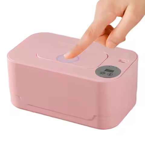 Baby Wipe Warmer Adjustable Temperature Control Baby Wet Wipes Dispenser Large Capacity Baby Wipes W