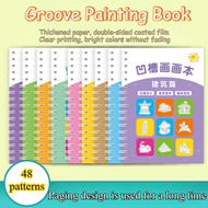 Groove Painting Book Kids Recessed Drawing Book Drawing Practice Copybook Tracing Book for Kids Kids