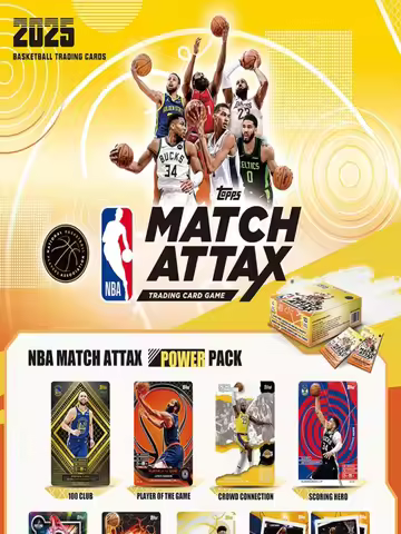 KAYOU Genuine NBA Star Card NBA MATCH ATTAX Basketball Battle Card Energy Pack Superpower Pack Colle