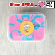 SLIME TOFU RAINBOW BOBA/SLIME JIGGLY/SLIME TOFU/SLIME 200CC/SLIME MURAH/SLIME BER-SNI