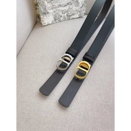 DiorDIOR Belt Width: 3.5cmC New Style Belt Full Set Letter Buckle Belt First Layer Cowhide Italian D